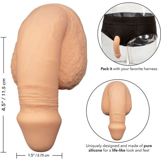 Calexotics Silicone Packing Penis 12.75 CM Flesh — Skin, Silicone