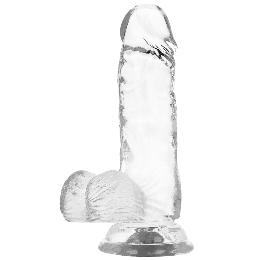 X Ray Clear Cock With Balls 15.5 CM -O- 3.5 CM — Clear Jelly