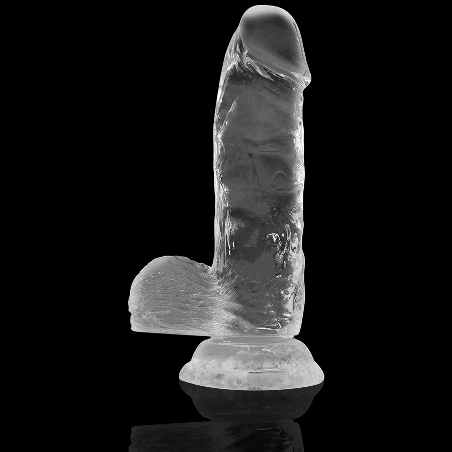 X Ray Clear Cock With Balls 15.5 CM -O- 3.5 CM — Clear Jelly