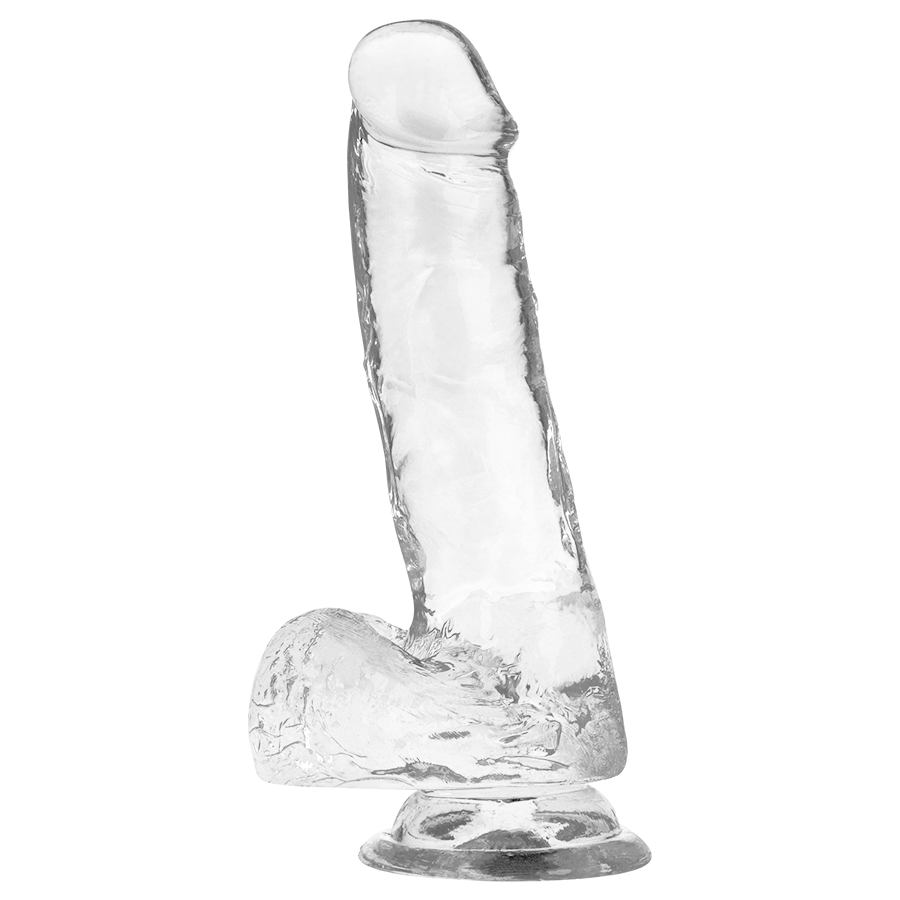 X Ray Clear Cock With Balls 18.5 CM -O- 3.8 CM — Clear Jelly