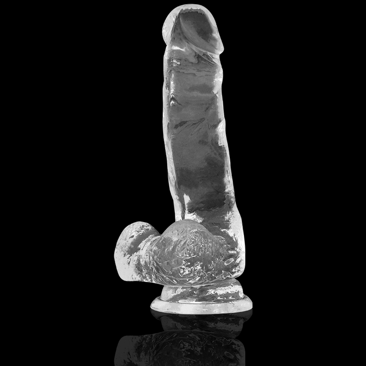 X Ray Clear Cock With Balls 18.5 CM -O- 3.8 CM — Clear Jelly