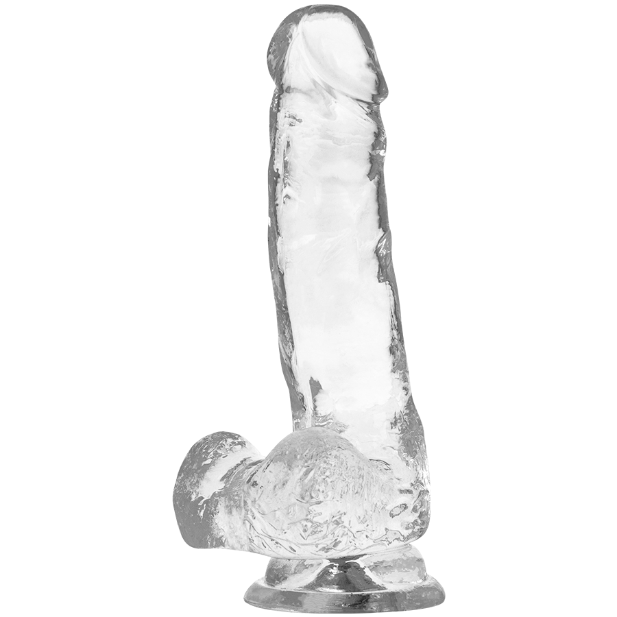 X Ray Clear Cock With Balls 18.5 CM -O- 3.8 CM — Clear Jelly