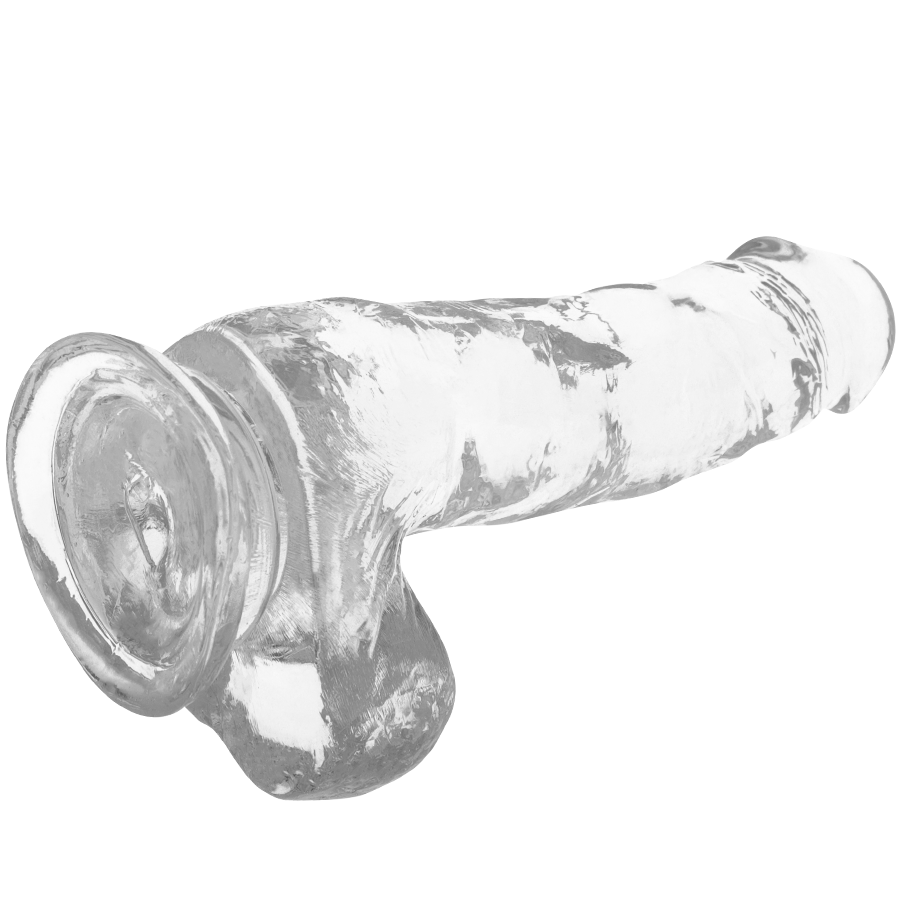 X Ray Clear Cock With Balls 18.5 CM -O- 3.8 CM — Clear Jelly