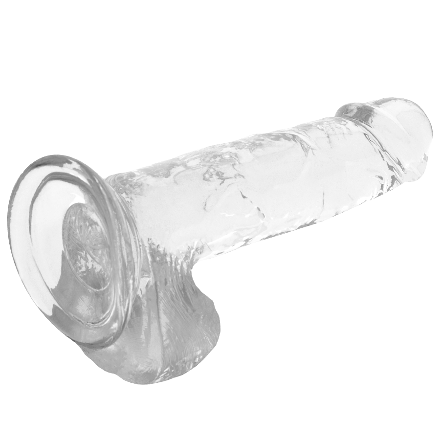 X Ray Clear Cock With Balls 20 CM -O- 4.5 CM — Clear Jelly