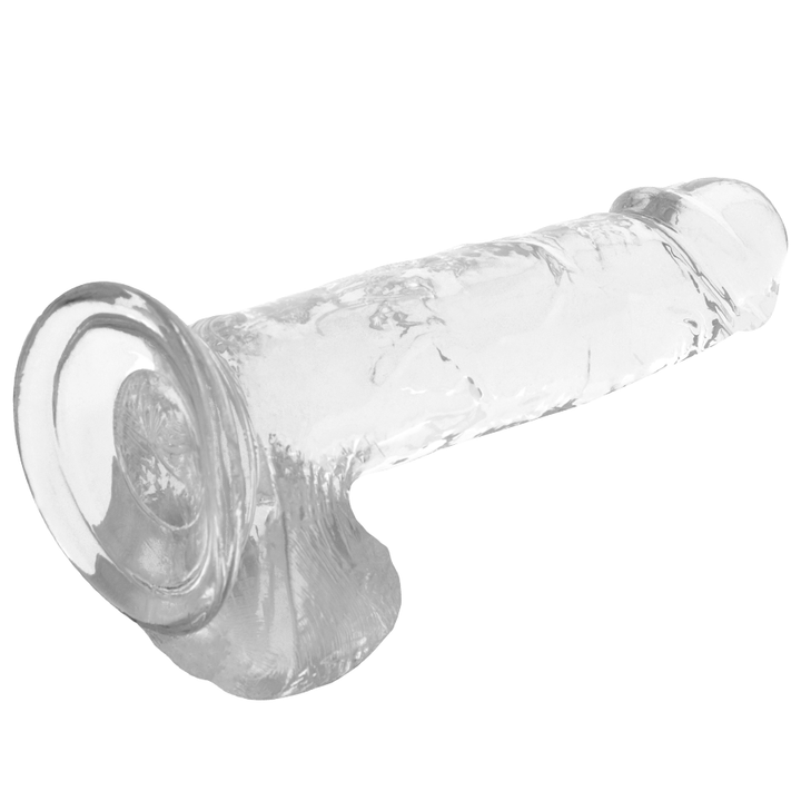 X Ray Clear Cock With Balls 20 CM -O- 4.5 CM — Clear Jelly