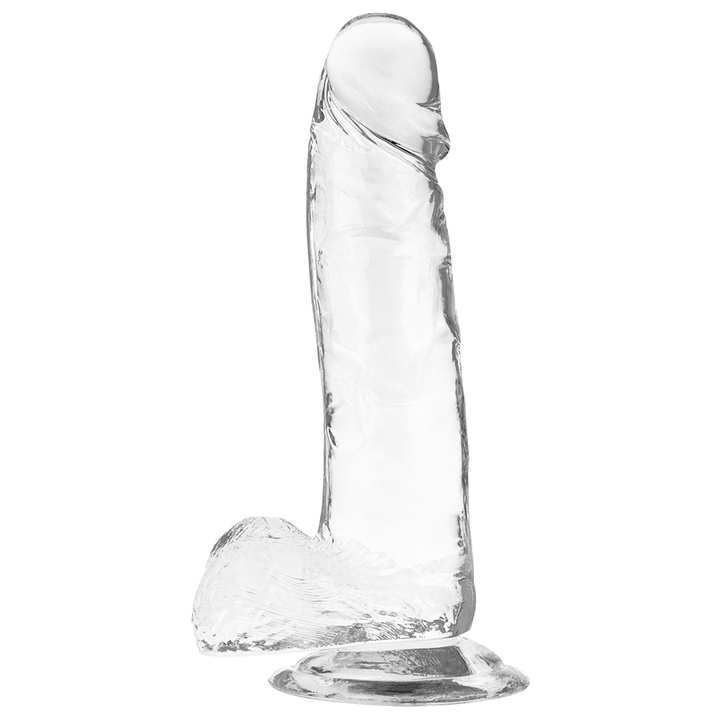 X Ray Clear Cock With Balls 20 CM -O- 4.5 CM — Clear Jelly