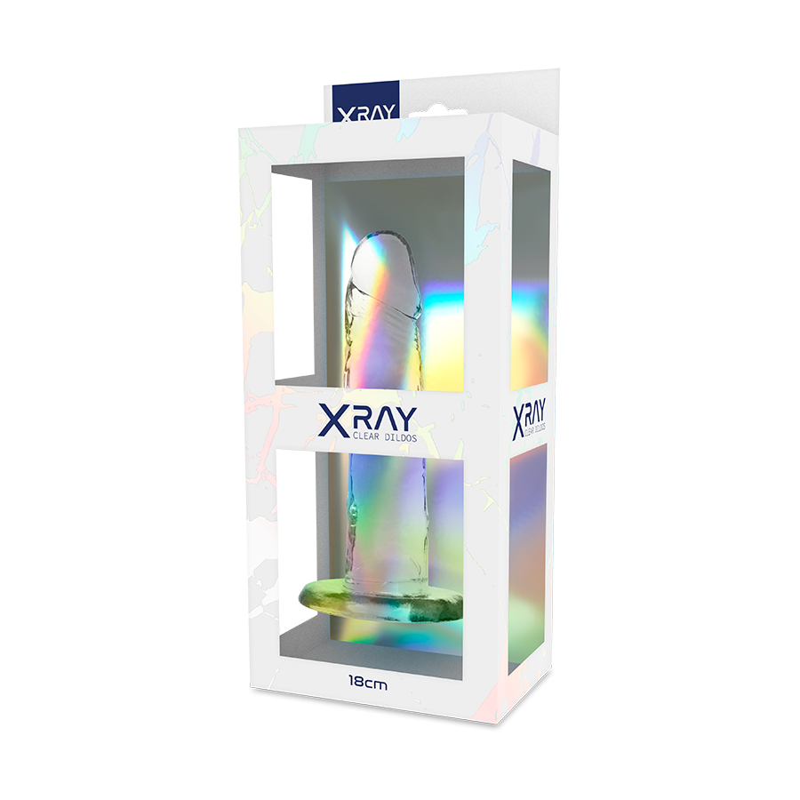 X Ray Clear Cock 18 CM -O- 4 CM — Clear Jelly