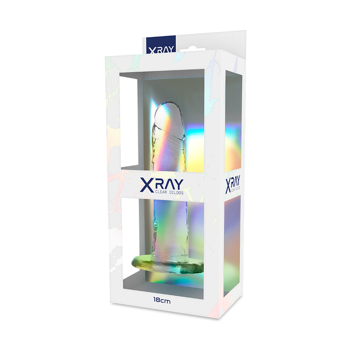 X Ray Clear Cock 18 CM -O- 4 CM — Clear Jelly