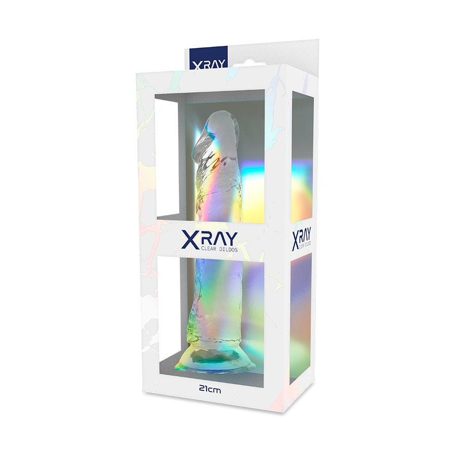 X Ray Clear Cock 21 CM -O- 4 CM — Clear Jelly