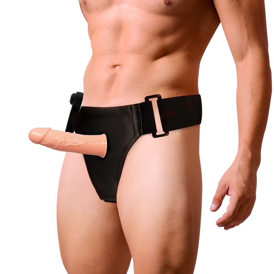Harness Attraction - Gregory Hollow Rnes With Vibrator 16.5 CM