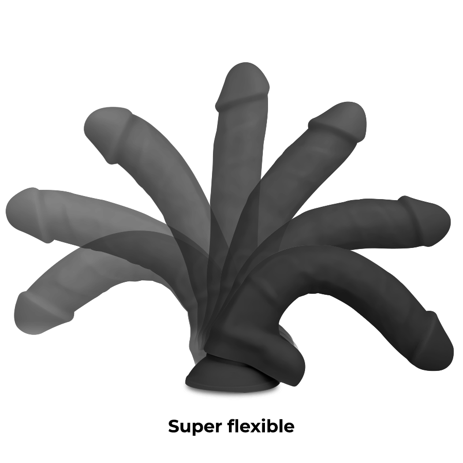 Cock Miller Dildo Realistic Silicone Density Articulable — Black · Silicone