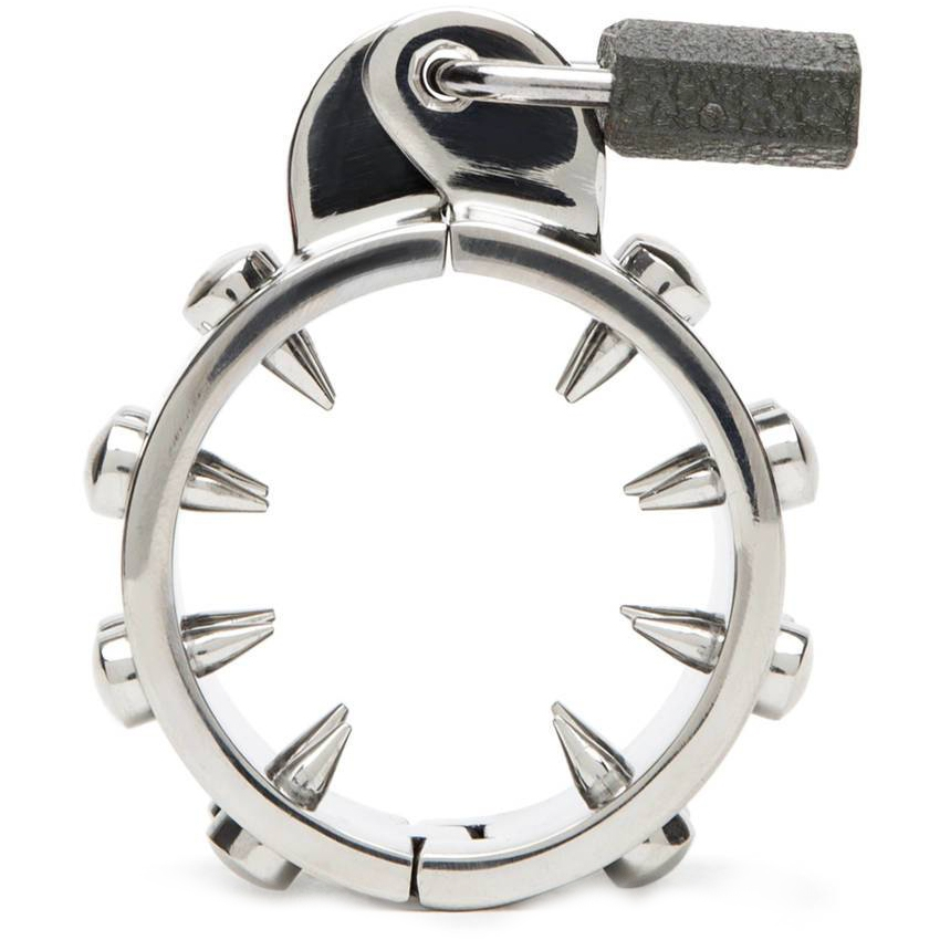Metal Hard anti-erection chastity ring