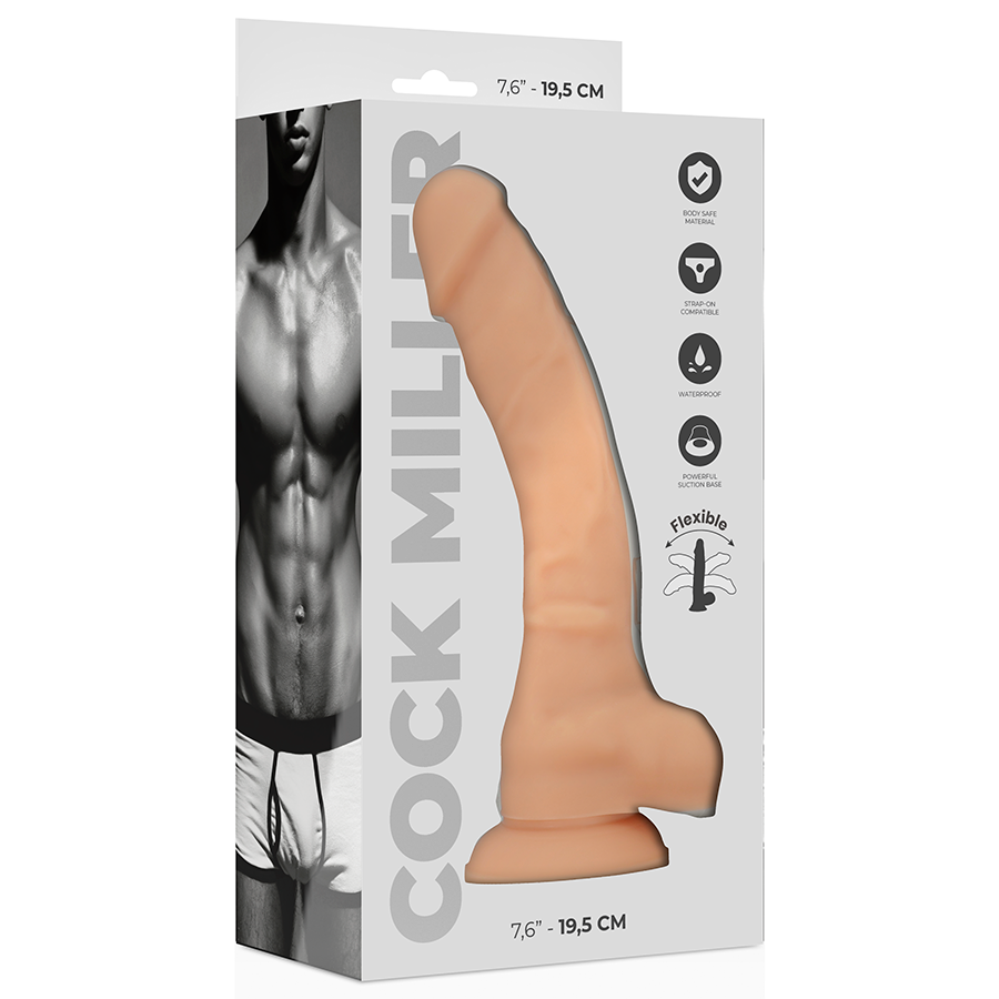 Cock Miller Dildo Realistic Silicone Density Articulable — Skin · Silicone