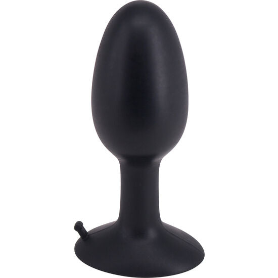 Seven Creations Roll Play Medium Silicone Plug — Black silicone