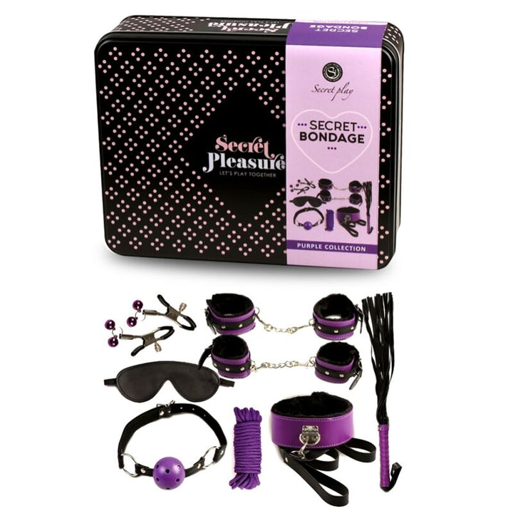 Secretplay BDSM Set - 8pcs Purble /black