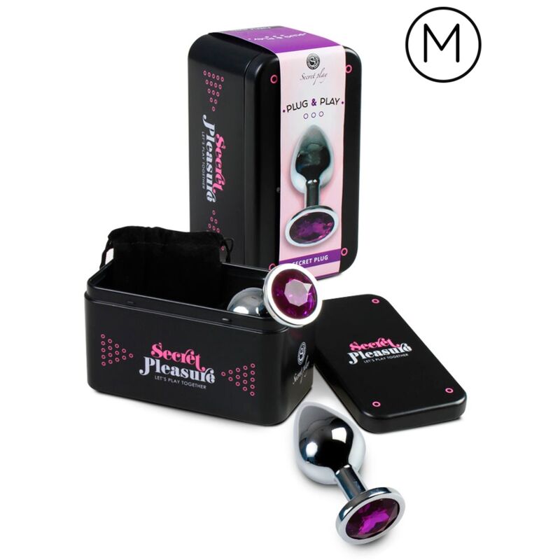 Secretplay Anal Plug Lila M — Purple metal