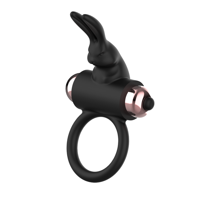 Coquette Chic - Desire Cock Ring With Vibrator Black/ Gold