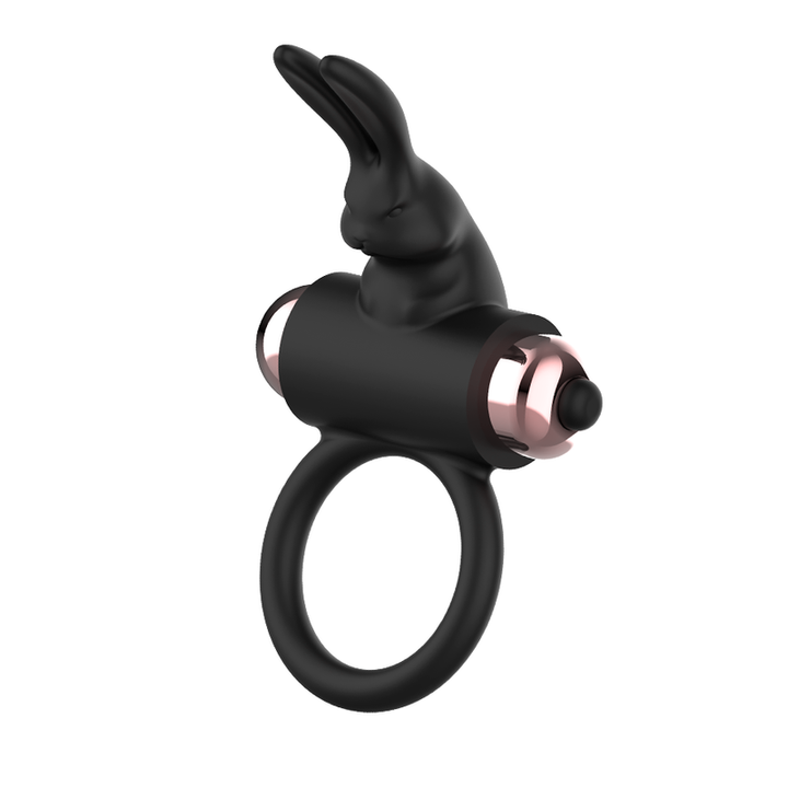Coquette Chic - Desire Cock Ring With Vibrator Black/ Gold