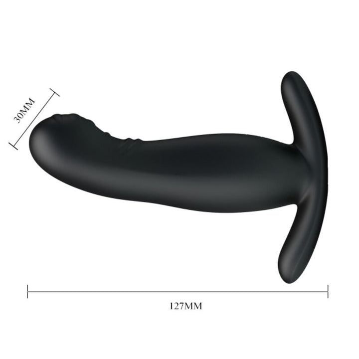Mr Play Rechargeable Black Prostate Massager — black silicone