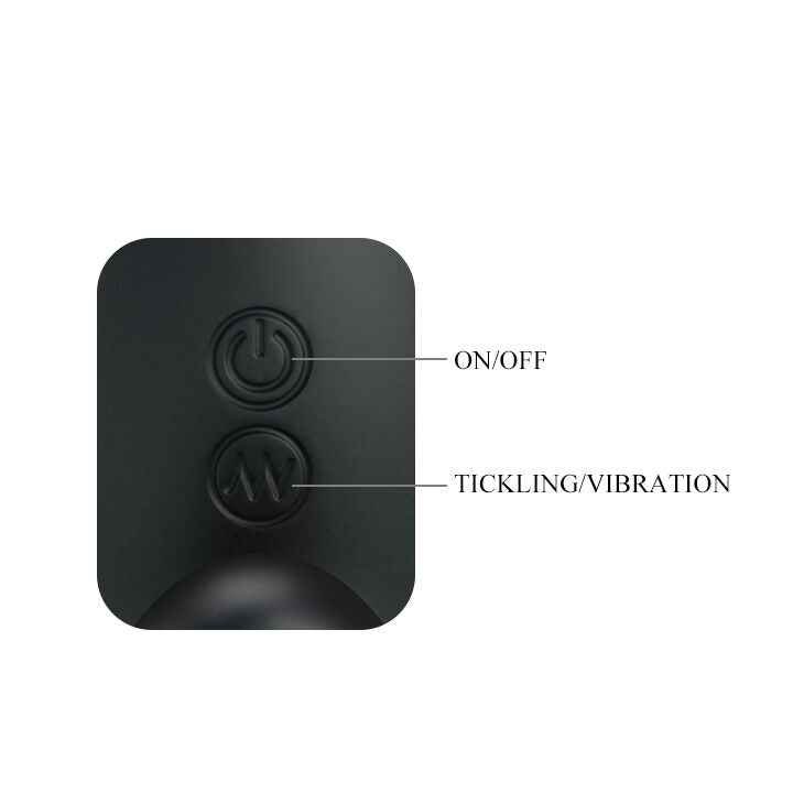 Mr Play Rechargeable Black Prostate Massager — black silicone
