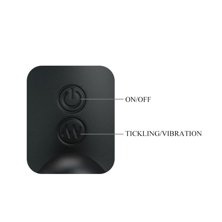 Mr Play Rechargeable Black Prostate Massager — black silicone