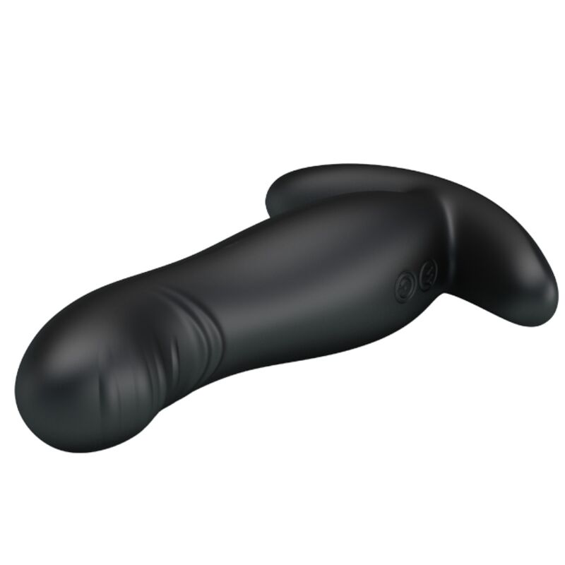 Mr Play Rechargeable Black Prostate Massager — black silicone