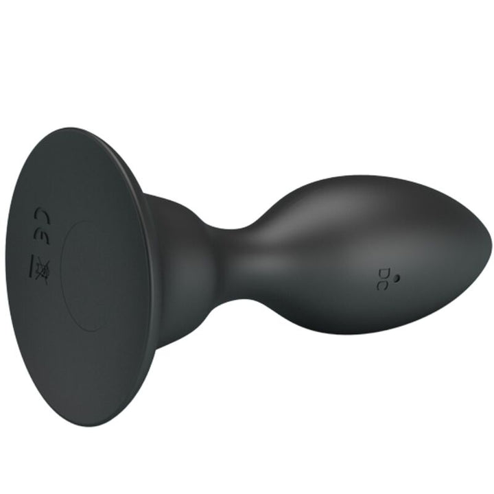 Mr Play Anal Plug With Vibration Black Remote Control — black silicone