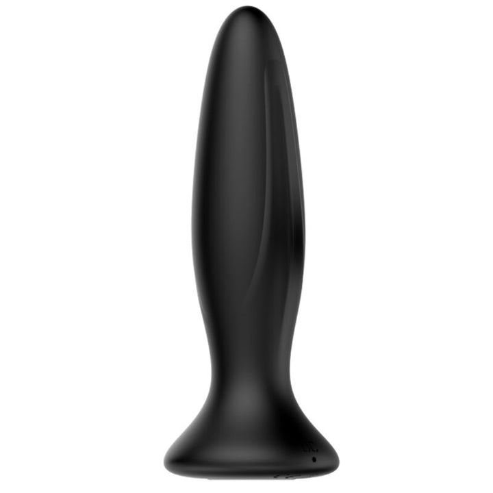 Mr Play Rechargeable Black Vibrator Anal Plug — black silicone