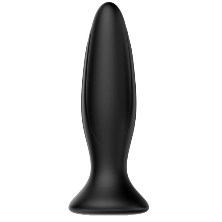 Mr Play Rechargeable Black Vibrator Anal Plug — black silicone