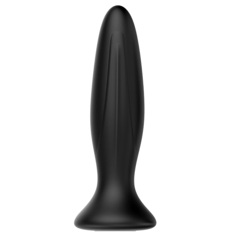 Mr Play Rechargeable Black Vibrator Anal Plug — black silicone
