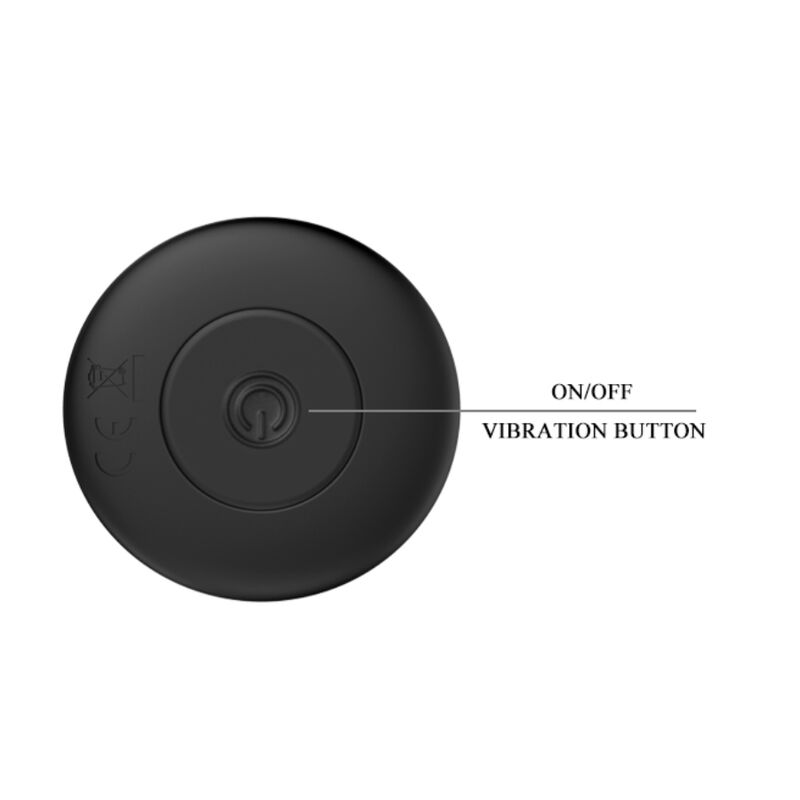 Mr Play Rechargeable Black Vibrator Anal Plug — black silicone