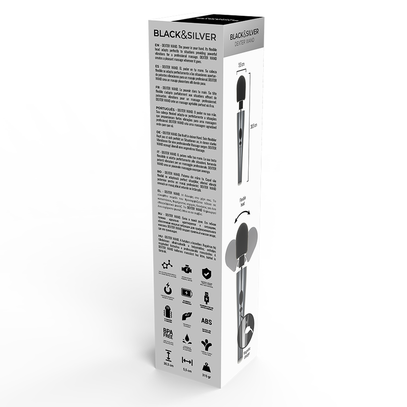BLACK&amp;SILVER - Dexter Massage Wand