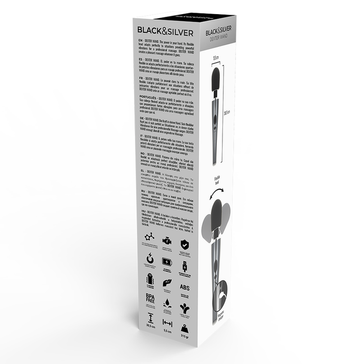 BLACK&amp;SILVER - Dexter Massage Wand
