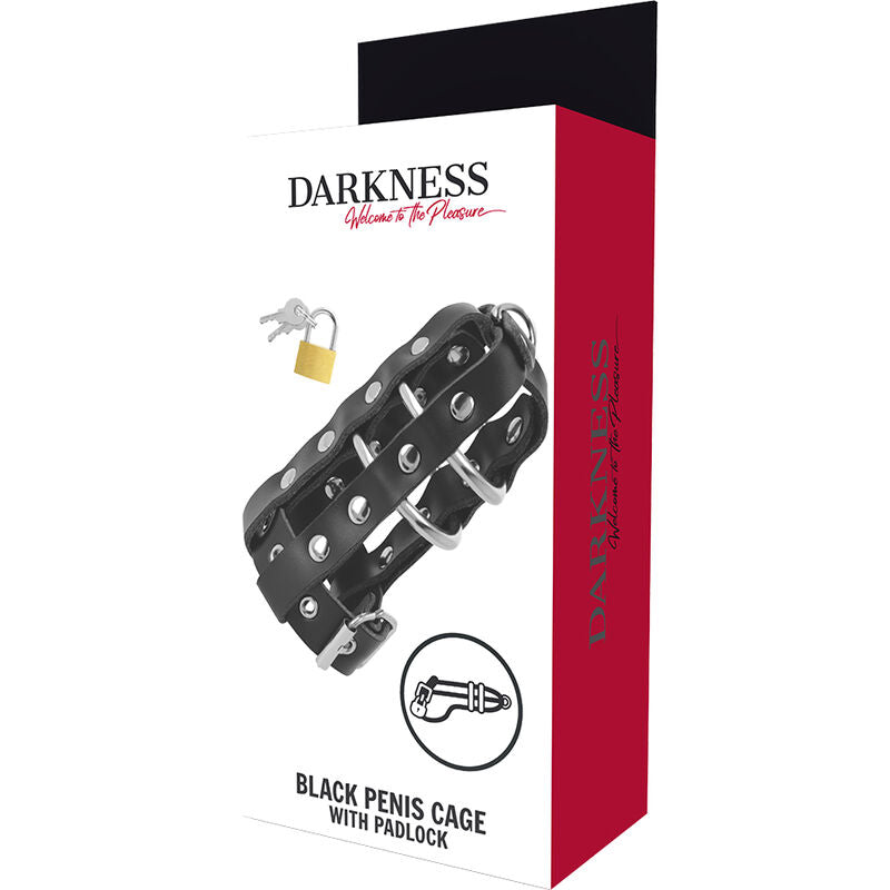 Darkness Leather - Chastity Cage With Lock