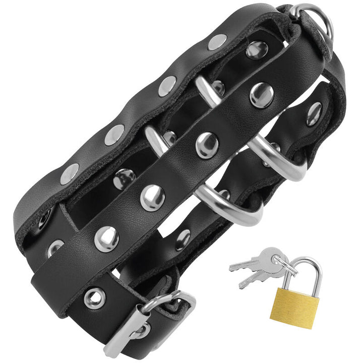Darkness Leather - Chastity Cage With Lock