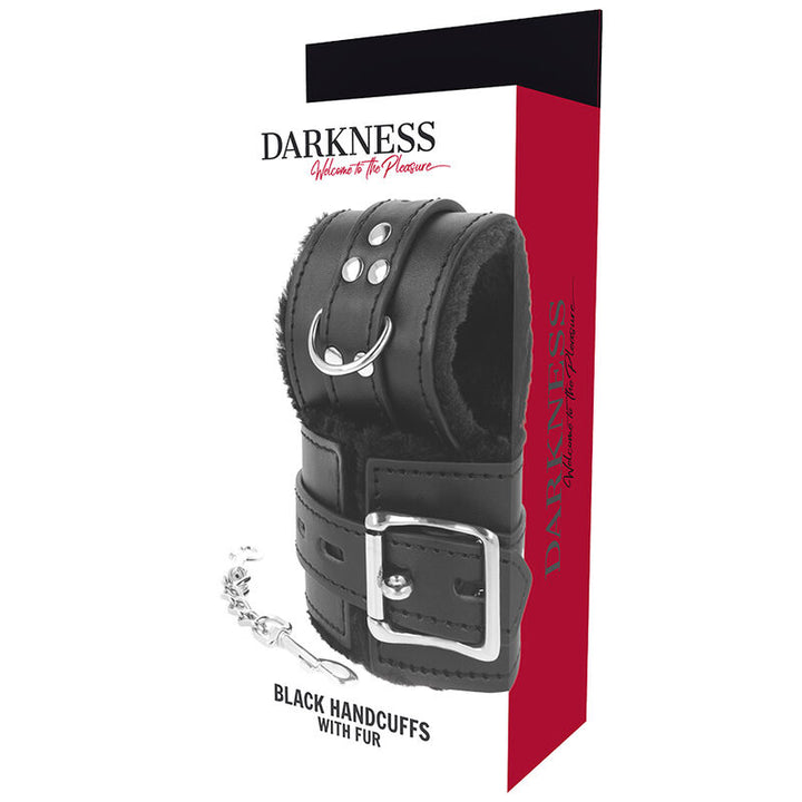 Darkness Black - Lined BDSM Handcuffs