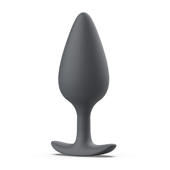 B Swish Bfilled Basic Plus Prostatic Plug Slate — Black, silicone