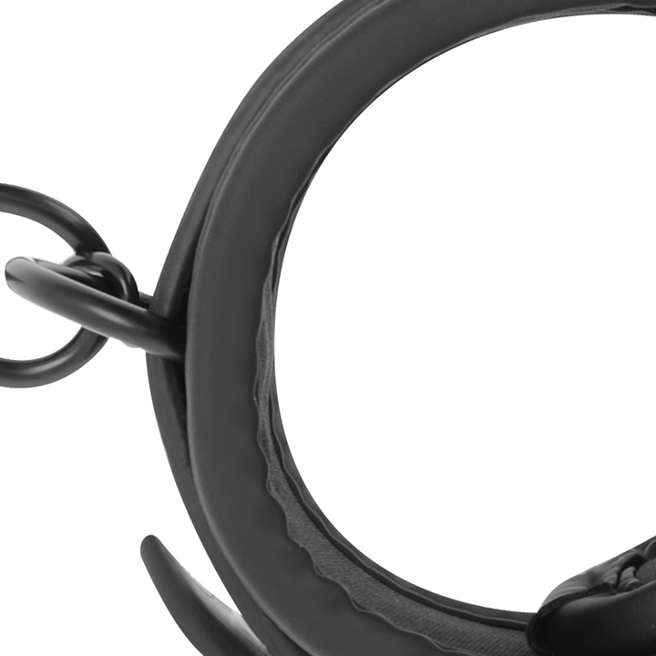Fetish Submissive Vegan - Leather Ankle Cuffs With Noprene