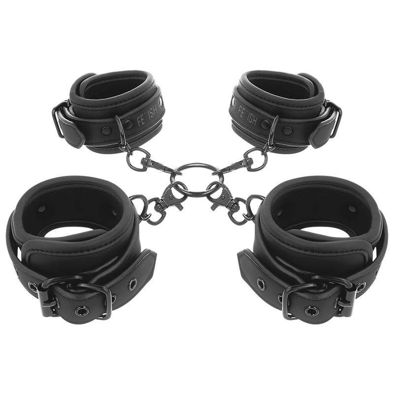 Fetish Submissive Set - Of Hand And Ankle Handcuffs With