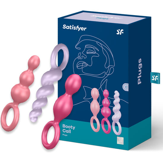 Satisfyer Anal - Plugs Set 3 Pcs Tricolor — Multicolor silicone