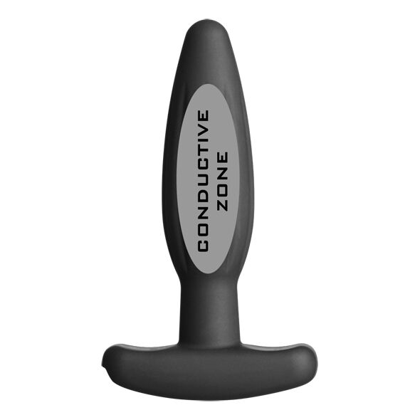 Electrastim Silicone Black Rocker Butt Plug Small — Black
