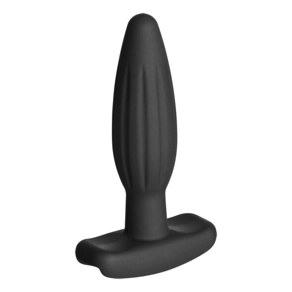 Electrastim Silicone Black Rocker Butt Plug Small — Black