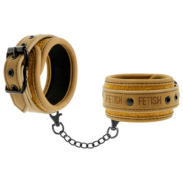 Fetish Submissive Origen - Vegan Leather Handcuffs With