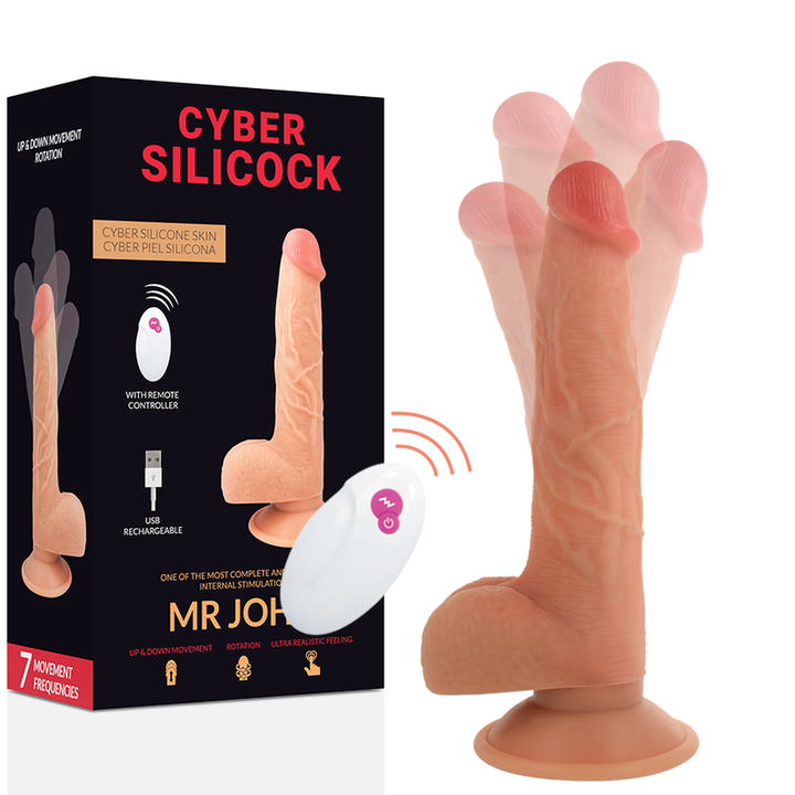 Cyber Silicock - Remote Control Realistic Mr John 23.88 CM -O — Skin