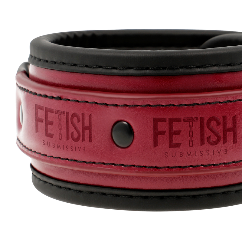 Fetish Submissive Dark Room - Vegan Leather Handcuffs With