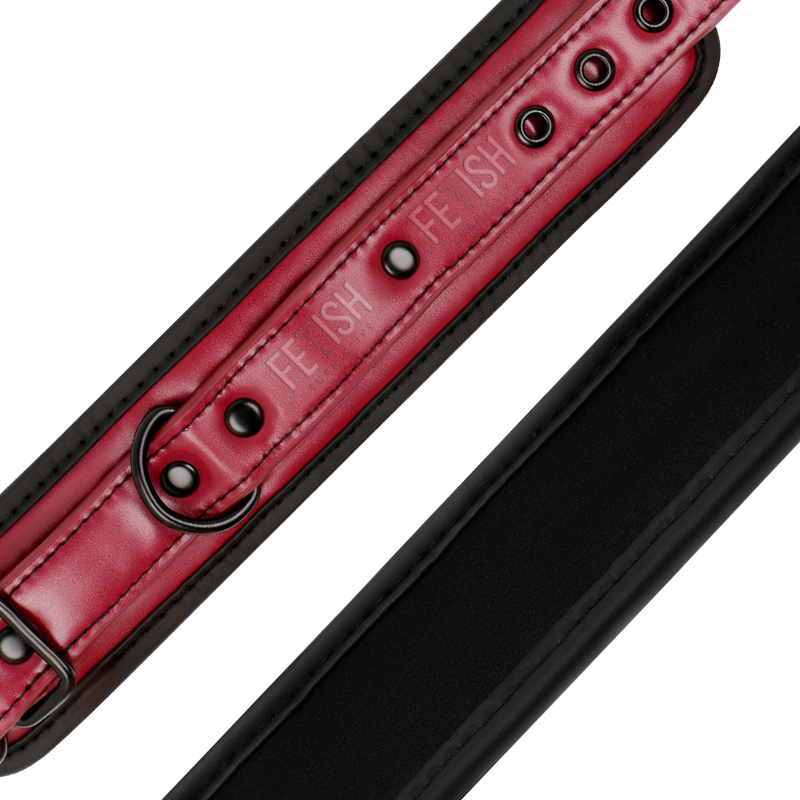 Fetish Submissive Dark Room - Vegan Leather Handcuffs With