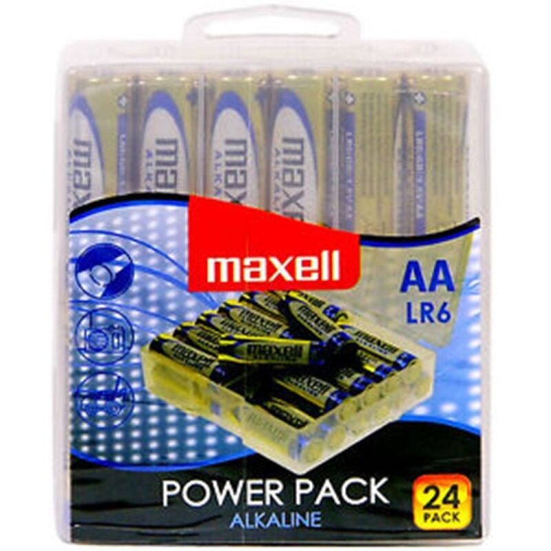 Maxell Alkaline AA LR6 Batterien, 24er-Pack