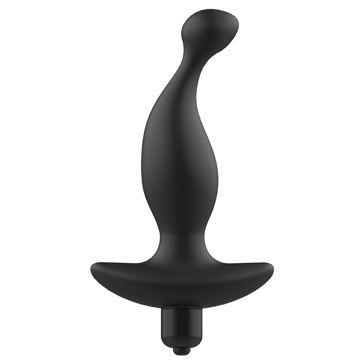 Addicted Toys Anal Massager With Black Vibration Model 1 — Black · Silicone