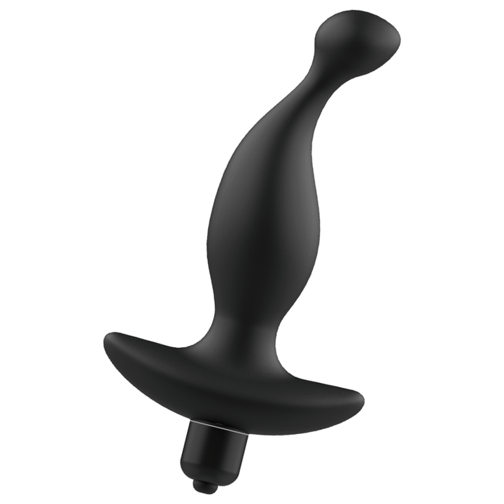Addicted Toys Anal Massager With Black Vibration Model 1 — Black · Silicone