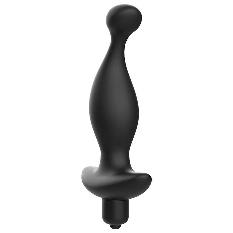 Addicted Toys Anal Massager With Black Vibration Model 1 — Black · Silicone
